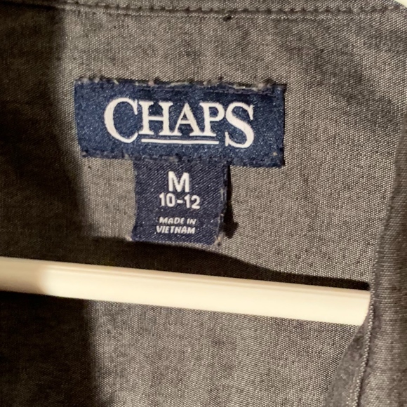 Chaps gray button down long sleeve dress shirt - Picture 2 of 3